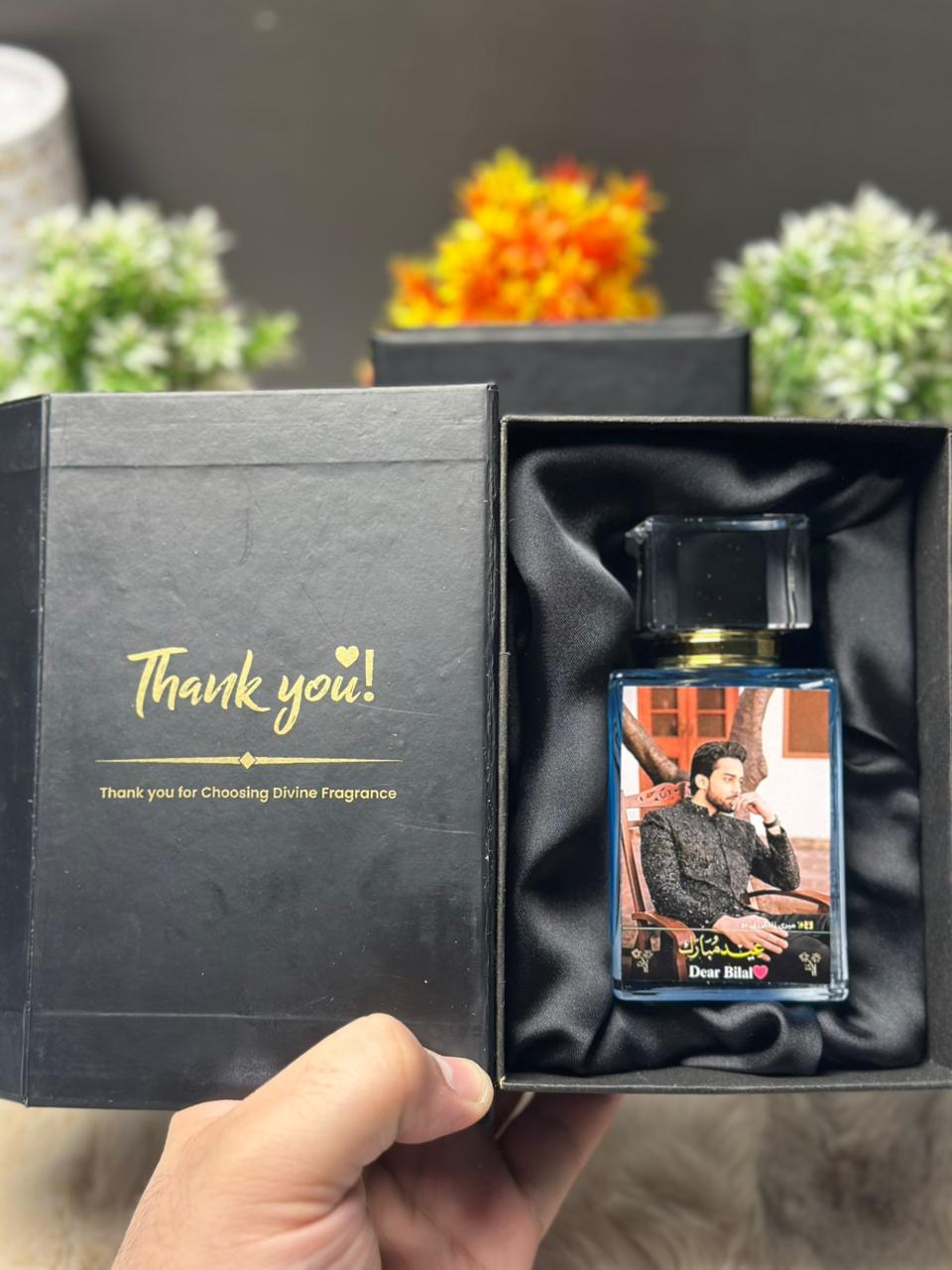 Customize Eid Mubarak Photo Perfume