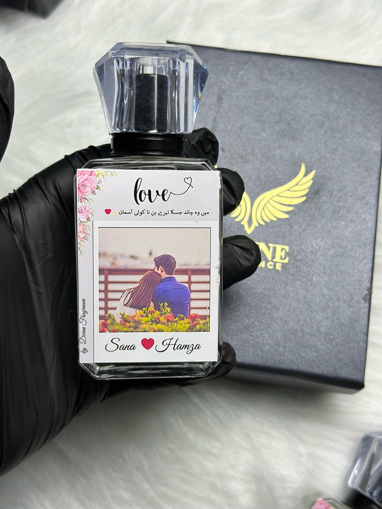 Signature  50ml Pefume Customize photo on perfume bottel